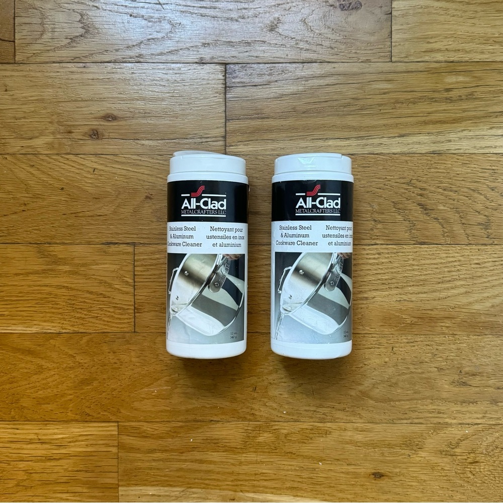 NWT All-Clad stainless steel & aluminum cookware cleaner (set of 2)